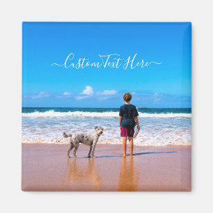 Imán Foto y texto personalizado - Su propio diseño - Mi