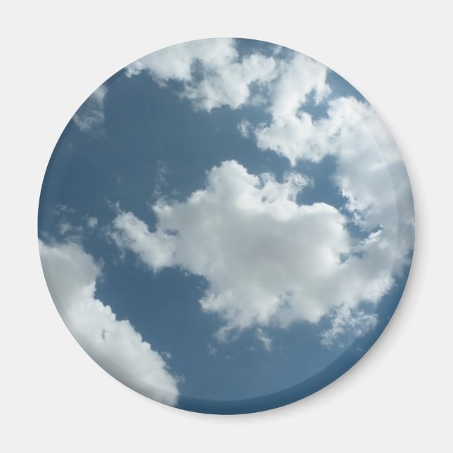 Imán Fotografía abstracta de cielo nublado (Frente)
