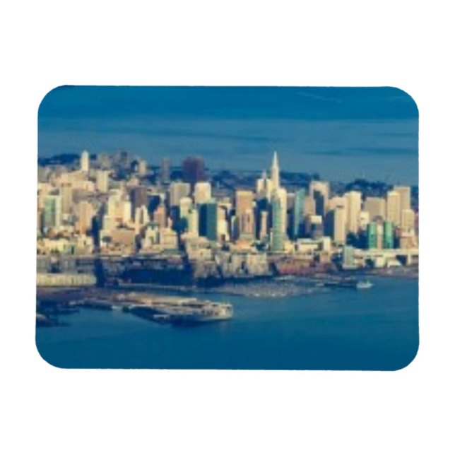 Imán Fotografía aérea de la bahía de San Francisco (Horizontal)
