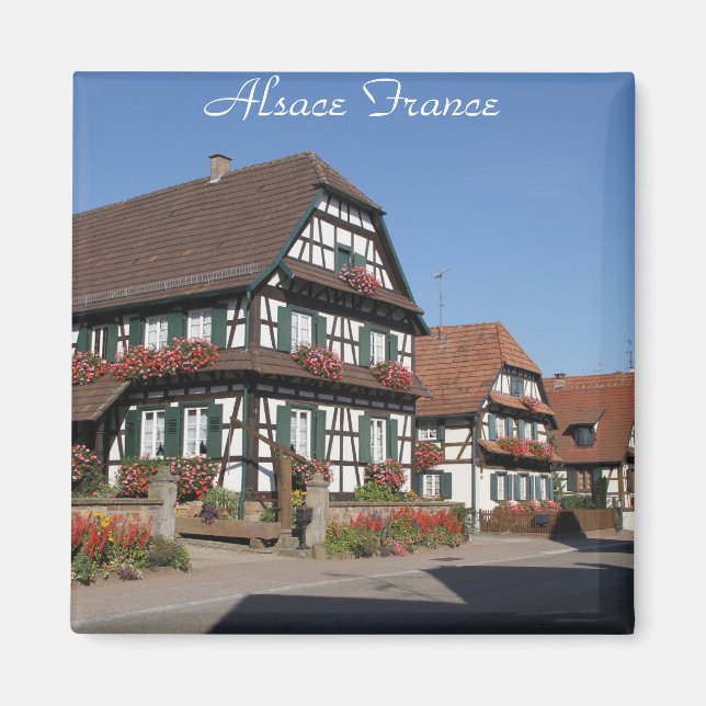 Imán Fotografía de alta definición de Alsacia Francia (Frente)