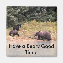 Imán Fotografía de alta definición de Madre Grizzly y 2