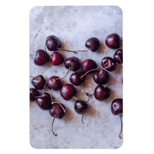 Imán Fotografía de Cerezas Rojas Frescas