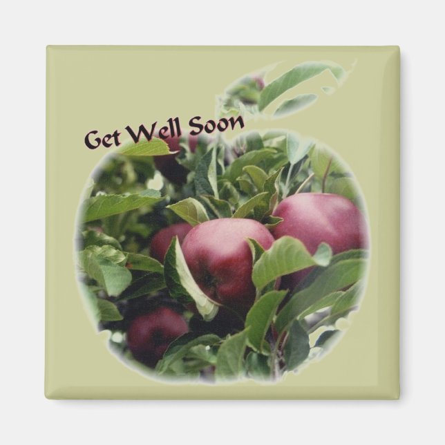 Imán Fotografía de Get Well Apples (Frente)