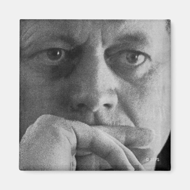 Imán Fotografía de John F. Kennedy (Frente)