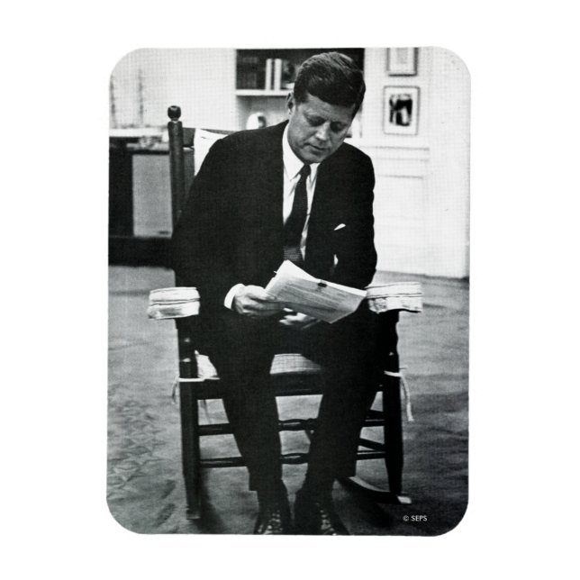 Imán Fotografía de John F. Kennedy 2 (Vertical)
