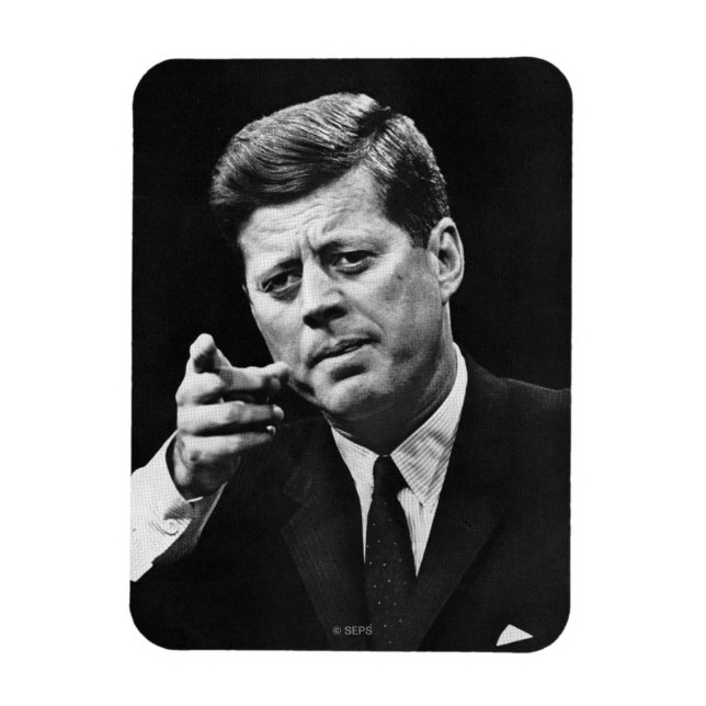Imán Fotografía de John F. Kennedy 3 (Vertical)