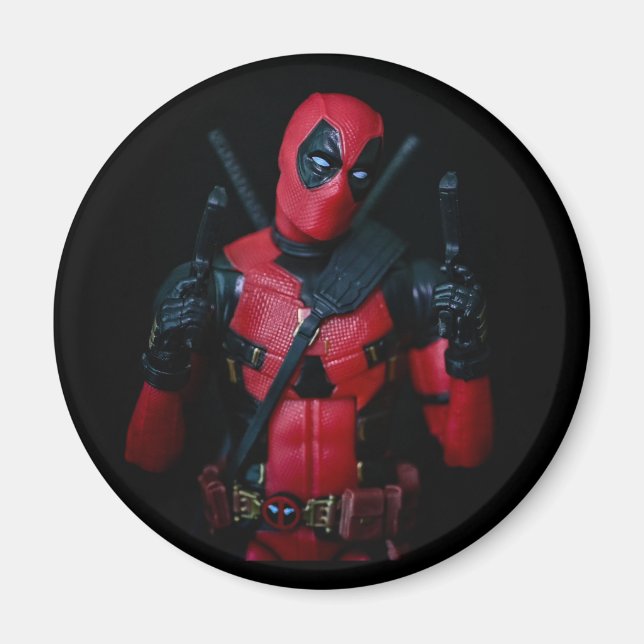 Imán Fotografía de juguetes divertidos super héroe dise (Frente)