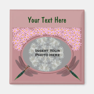 Imán Fotografía De Las Flores De Daisy Rosa