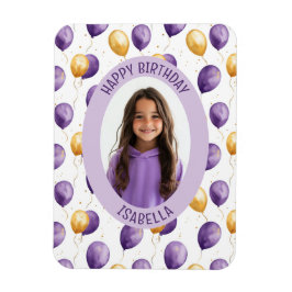 Imán Fotografía de los Globos de Oro Purple Faux