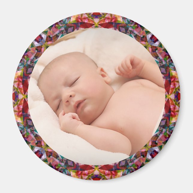 Imán Fotografía de regalo de bebé de Red Fall Frame (Frente)