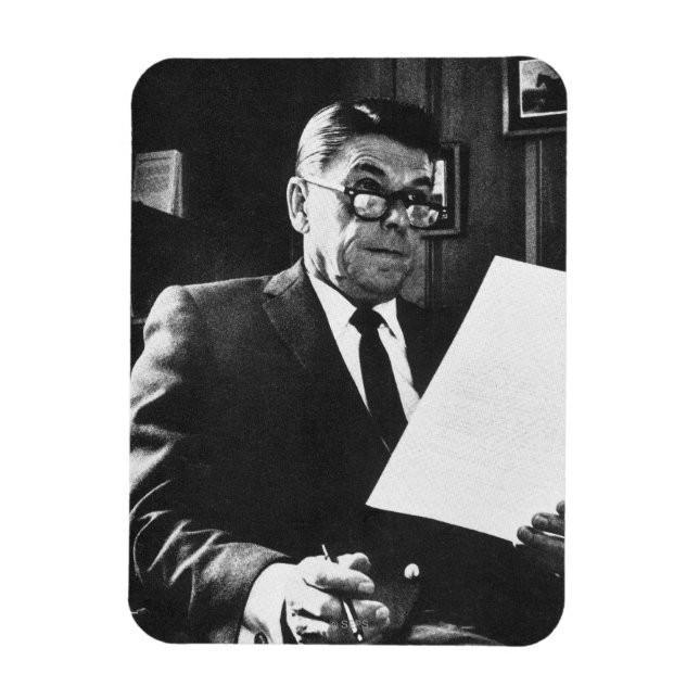 Imán Fotografía de Ronald Reagan (Vertical)