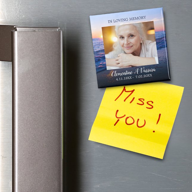 Imán Fotografía de Sunset Beach Sympathy (Sunset Beach Sympathy Photo Magnet)