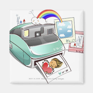 Imán Fotografía de una cámara instantánea