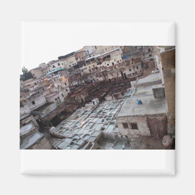 Imán Fotografía de viaje de tarifas de Marruecos (Frente)