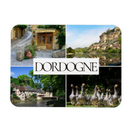 Imán Fotografía de viaje en collage de paisajes de Dord