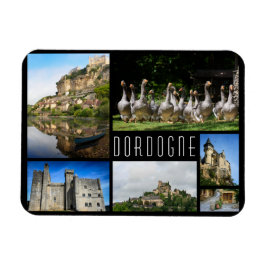 Imán Fotografía de viaje en collage de paisajes de Dord