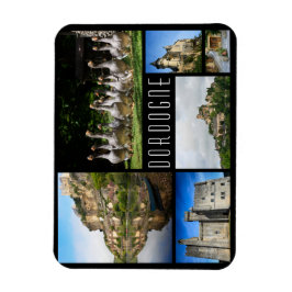 Imán Fotografía de viaje en collage de paisajes de Dord