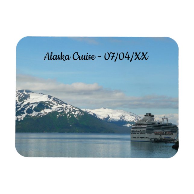 Imán Fotografía de viajes de crucero en Alaska (Horizontal)