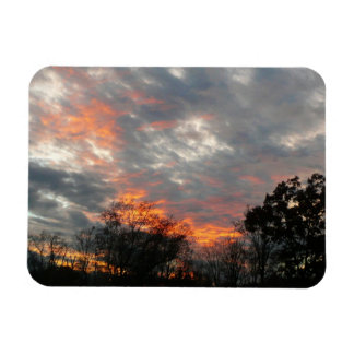 Imán Fotografía del paisaje natural del atardecer de in