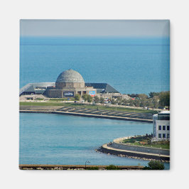 Imán Fotografía del Planetario Lakefront de Chicago