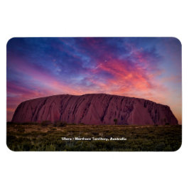 Imán Fotografía escénica - Uluru al atardecer