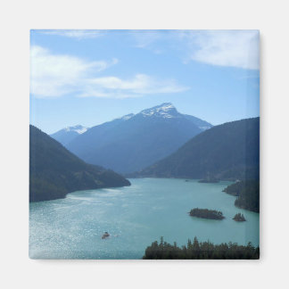 Imán Fotografía natural del estado de Diablo Lake Washi