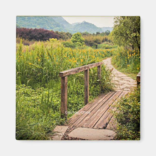 Imán Fotografía panorámica de Guizhou, China, (Frente)