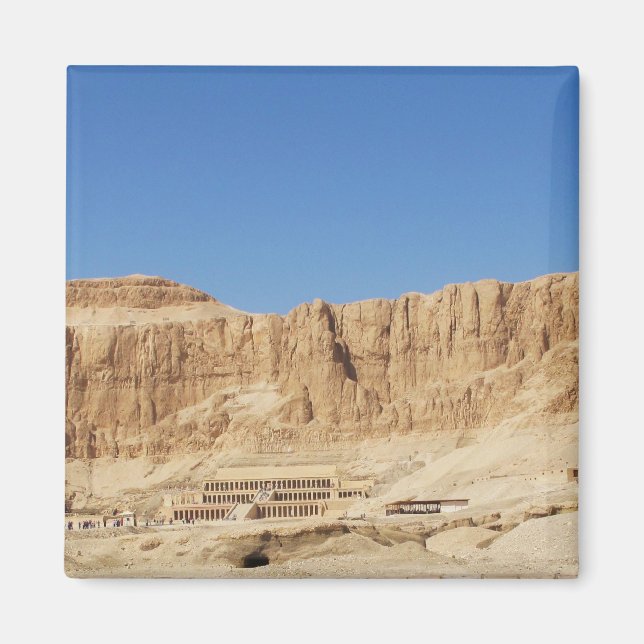 Imán Fotografía panorámica del templo de Hatshepsut (Frente)