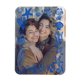 Imán Fotografía personalizada del marco de las mareas a