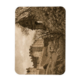 Imán Fotografía Sepia del Castillo de Edimburgo