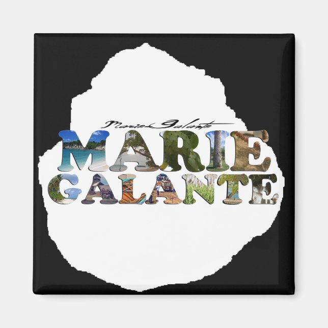 Imán Fotografías de Marie-Galante (Frente)