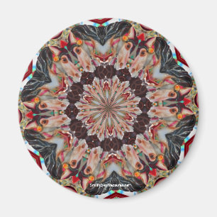 Imán fotográfico Carousel Horse Kaleidoscope