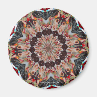 Imán fotográfico Carousel Horse Kaleidoscope
