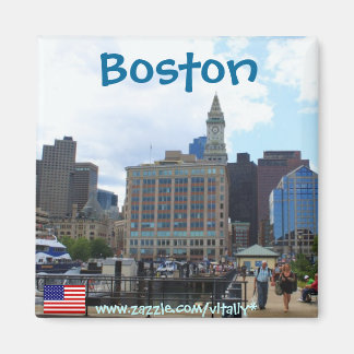 imán fotográfico de Boston Massachusetts