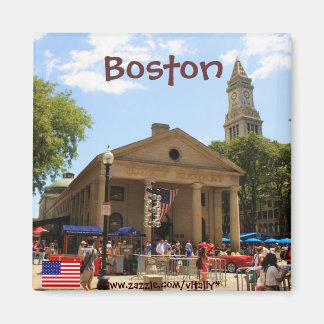 imán fotográfico de Boston Massachusetts