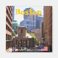 imán fotográfico de Boston Massachusetts