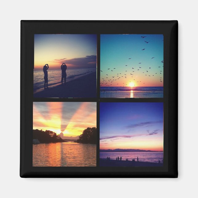 imán fotográfico de instagram (Frente)