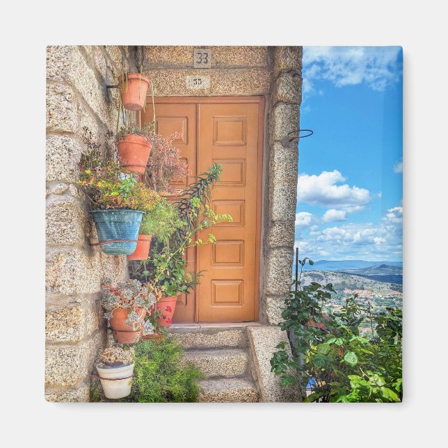 imán fotográfico de la puerta de Portugal (Frente)
