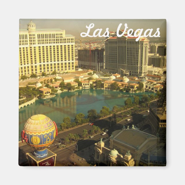 Imán fotográfico de las Vegas Boulevard (Frente)