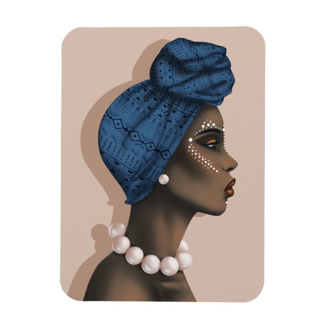 Imán fotográfico de peras de África (Vertical)