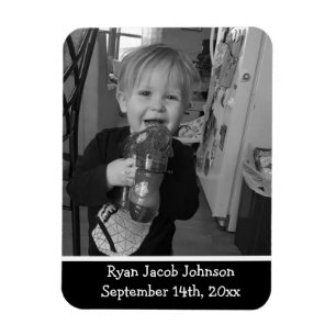 Imán fotográfico de recordatorio de cumpleaños