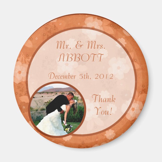 Imán fotográfico Fall Flowers (Frente)