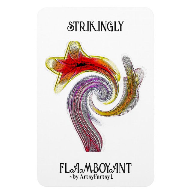 Imán fotográfico flexible "asombrosamente extravag (Vertical)