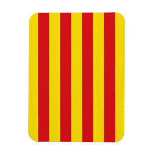 Imán fotográfico flexible con bandera catalana