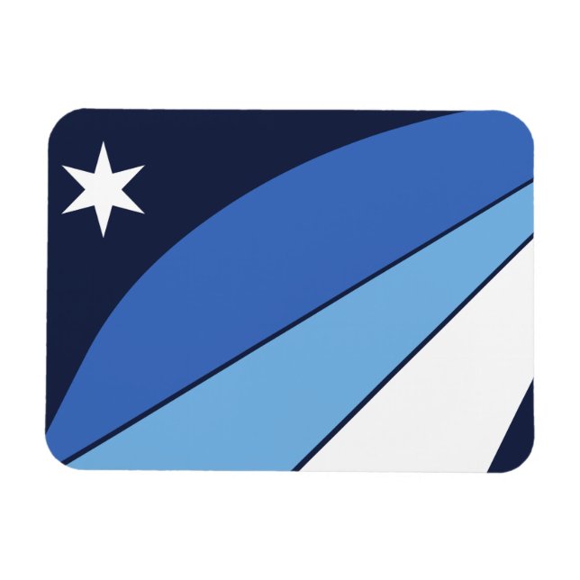 Imán fotográfico flexible con bandera de Columbia (Horizontal)