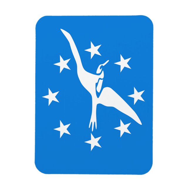 Imán fotográfico flexible con bandera de Corpus Ch (Vertical)