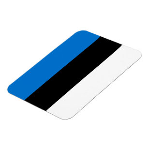 Imán fotográfico flexible con bandera de Estonia
