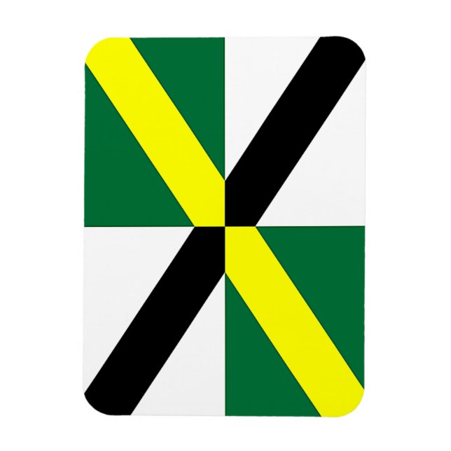 Imán fotográfico flexible con bandera de Monterrey (Vertical)