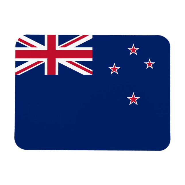 Imán fotográfico flexible con bandera de Nueva Zel (Horizontal)