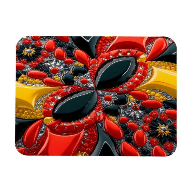 Imán fotográfico flexible con colores alemanes (Horizontal)